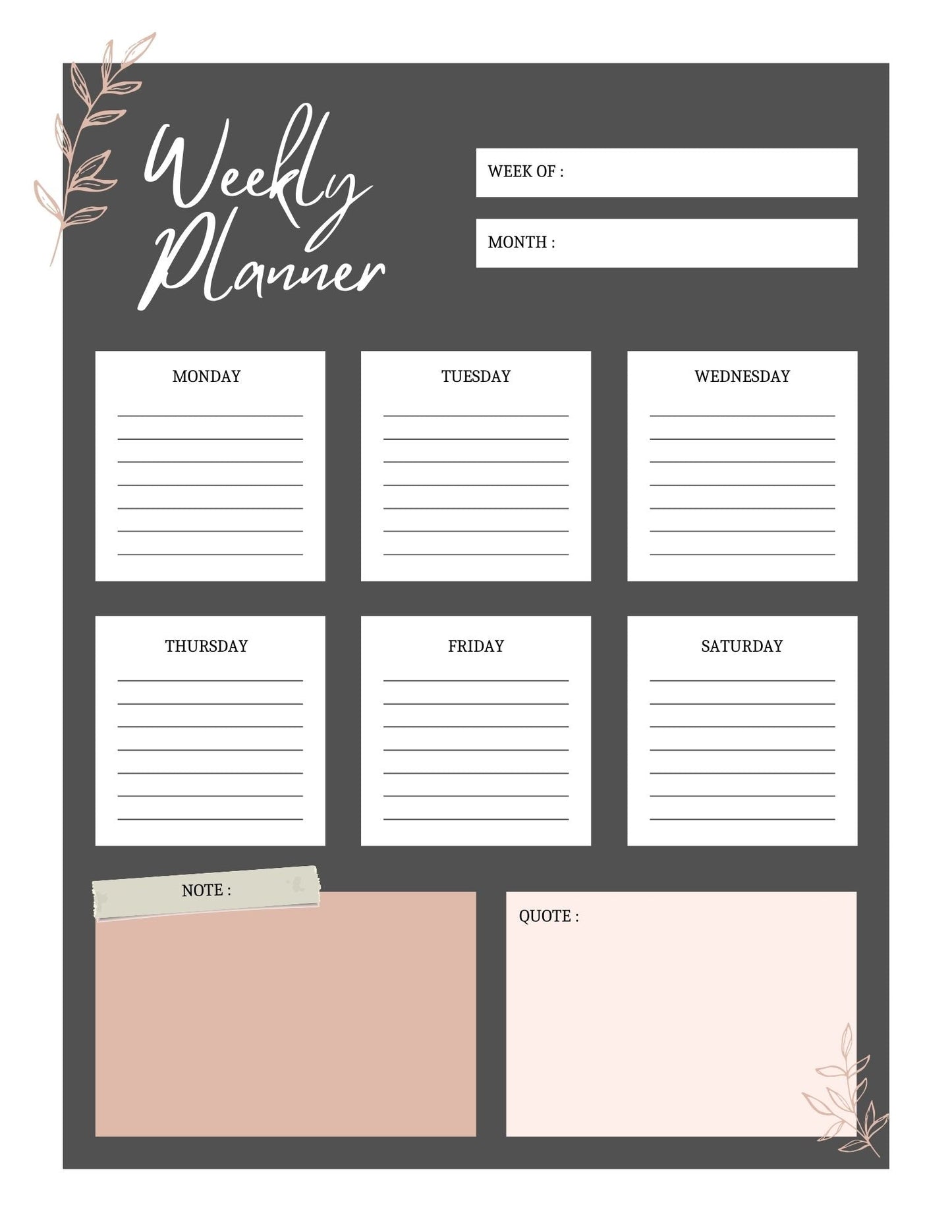 2025 Journal- Planner