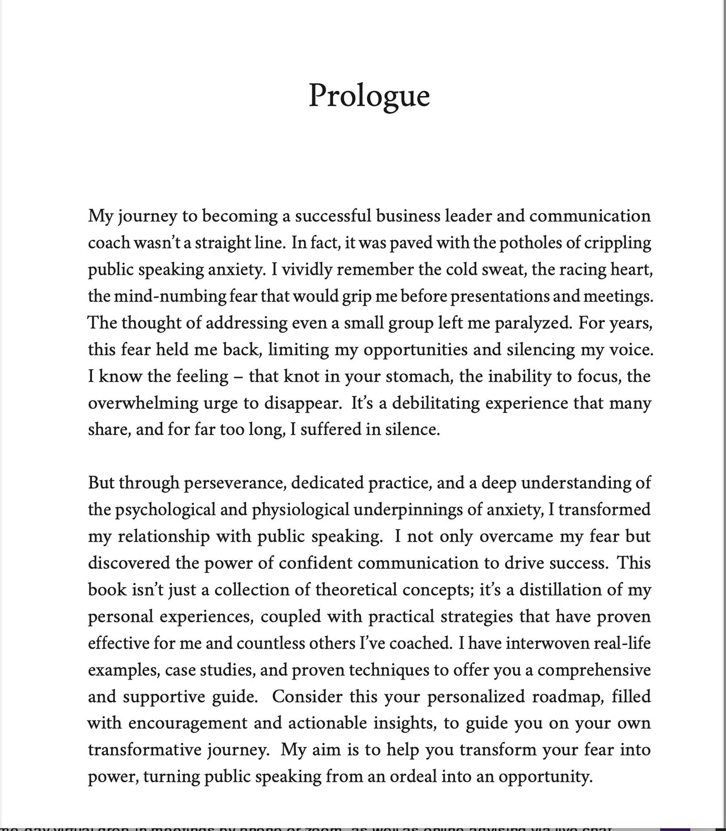Beyond Thought: Embracing a New Belief for Progress in Public Speaking