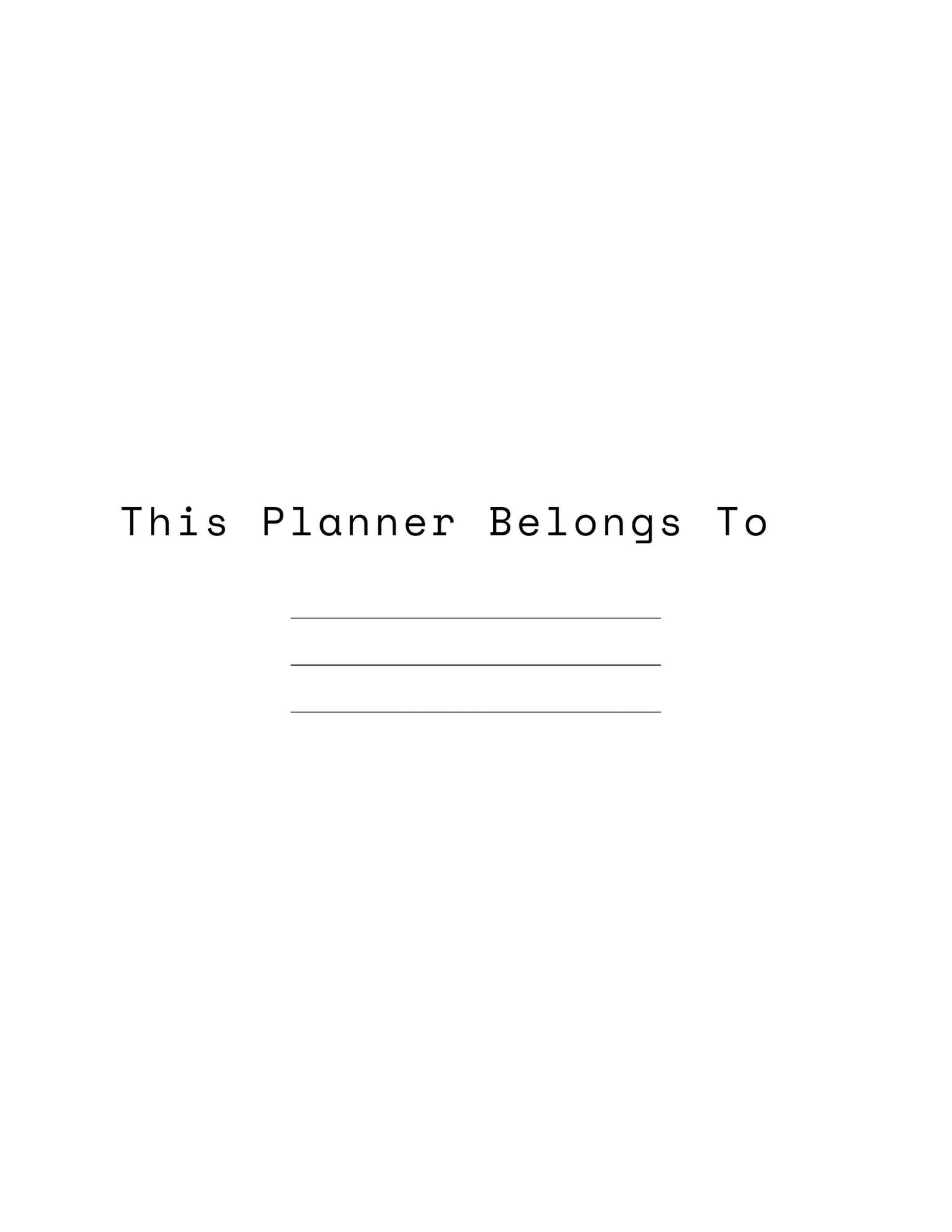 Ultimate Daily/Weekly/Monthly- Planner