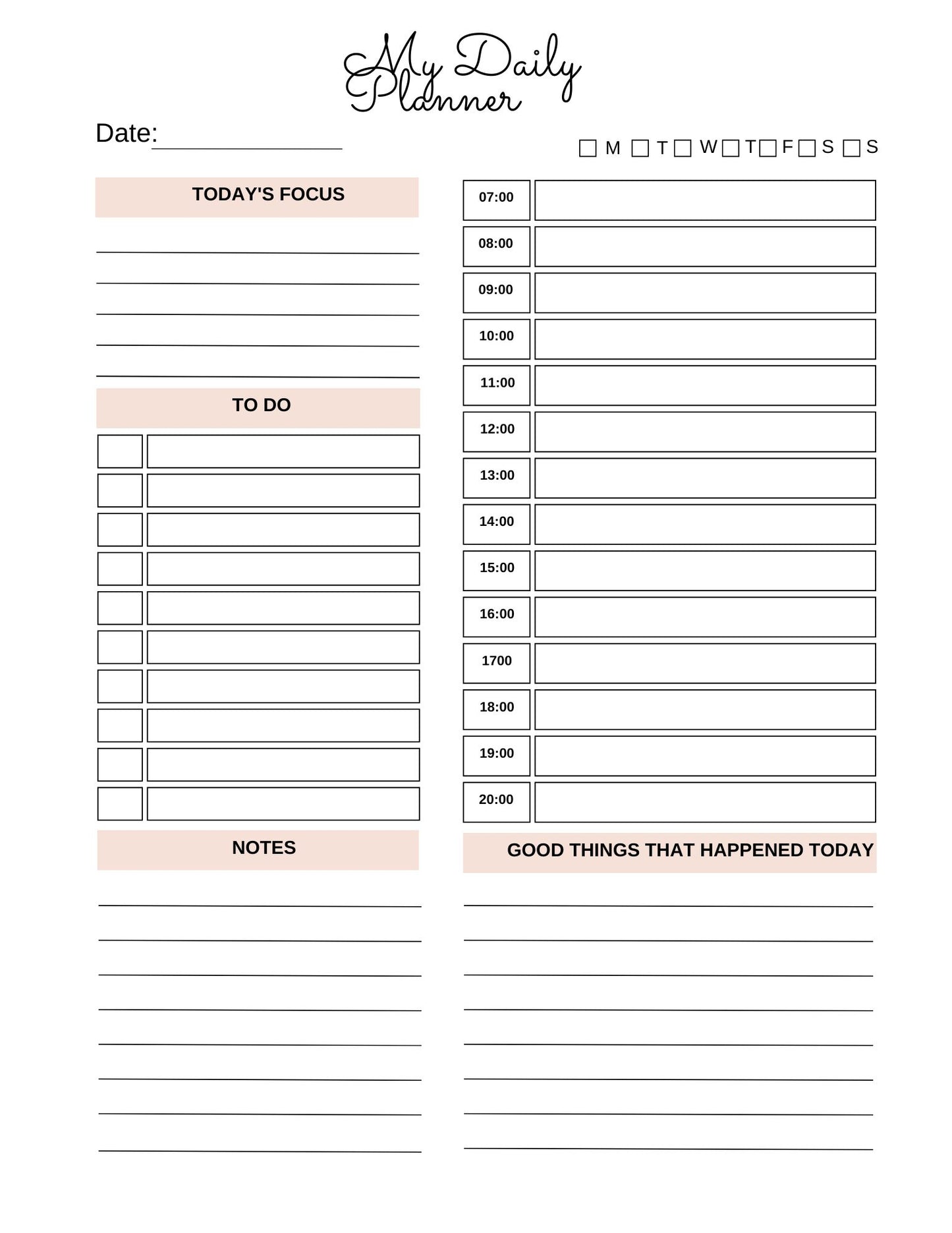 Ultimate Daily/Weekly/Monthly- Planner
