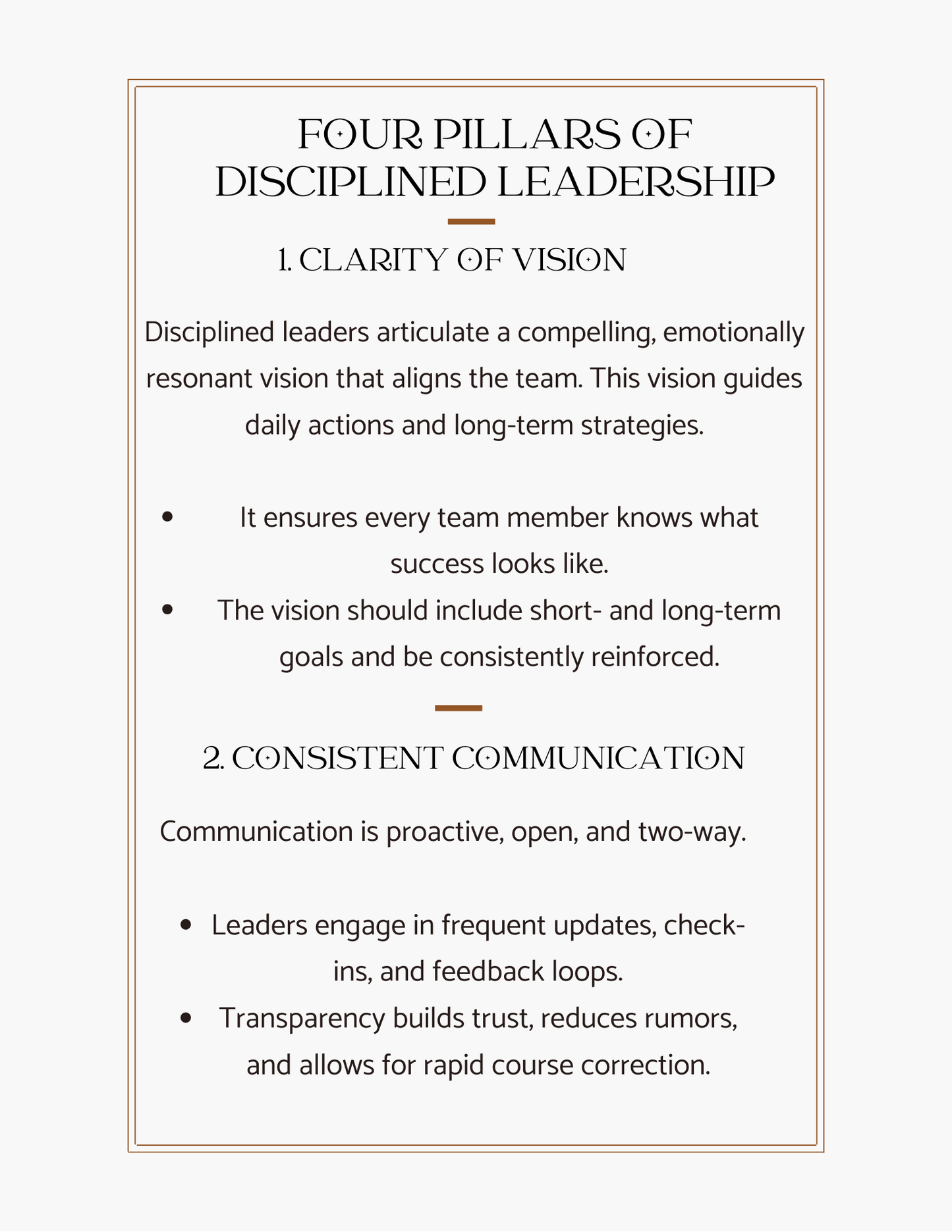 Workbook Course: Foundational Principles of Disciplined Leadership