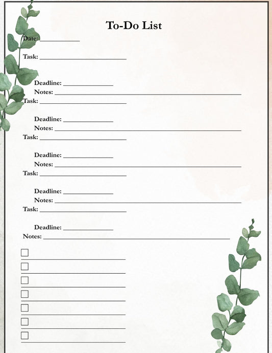 To-Do-List Leaves