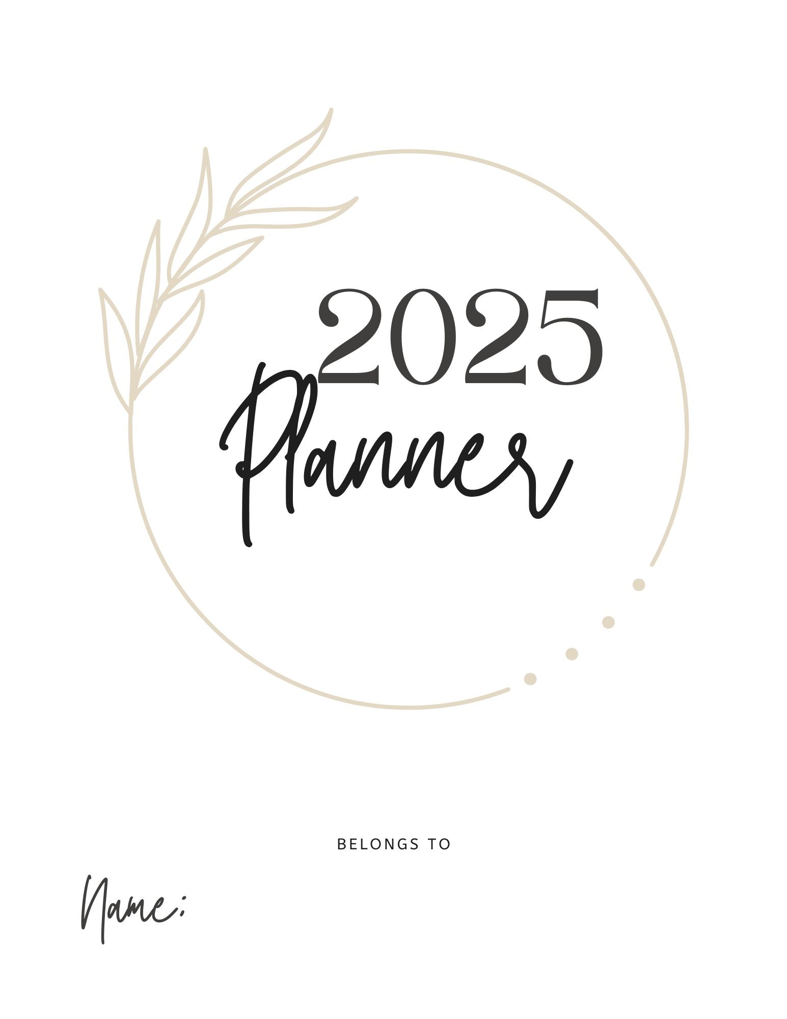 2025 Journal- Planner
