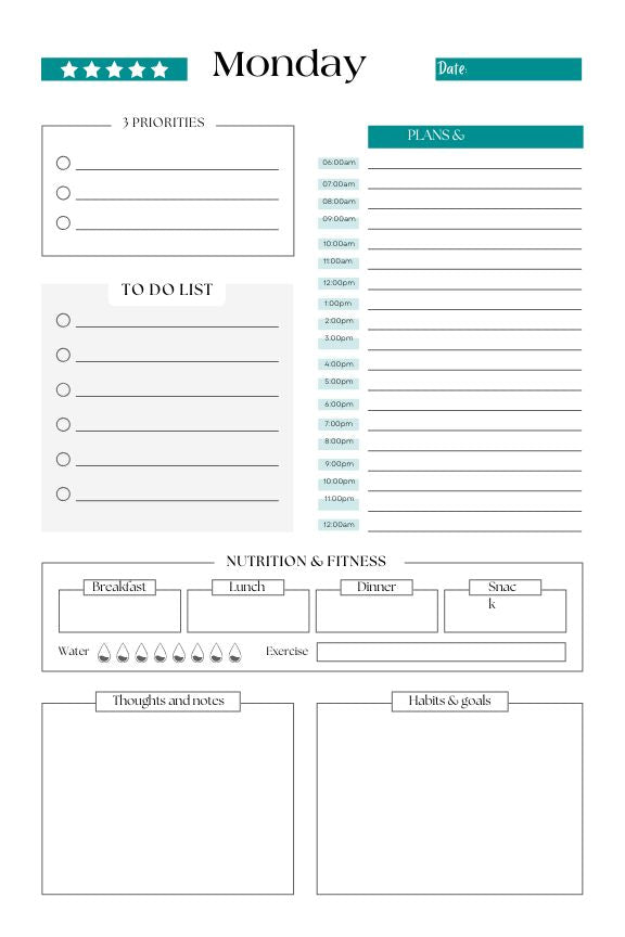 Daily Weekly- Planner