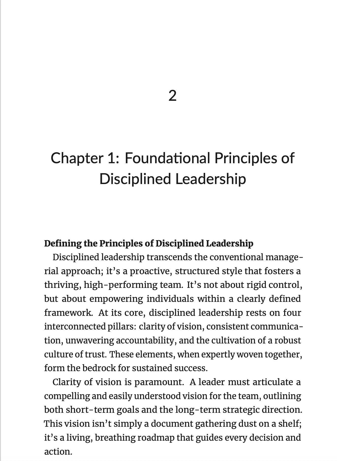 The Disciplined Leader