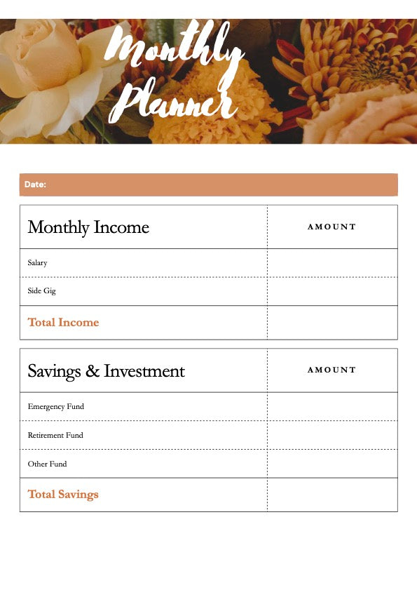 Evening Budget Planner