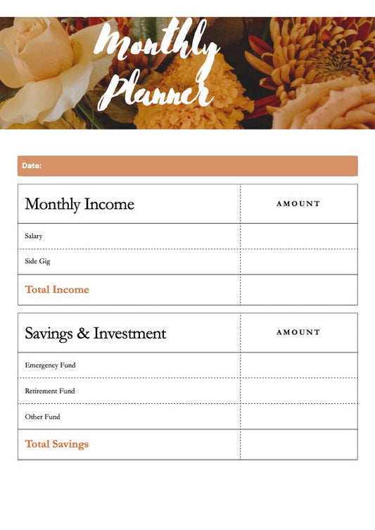 Evening Budget Planner