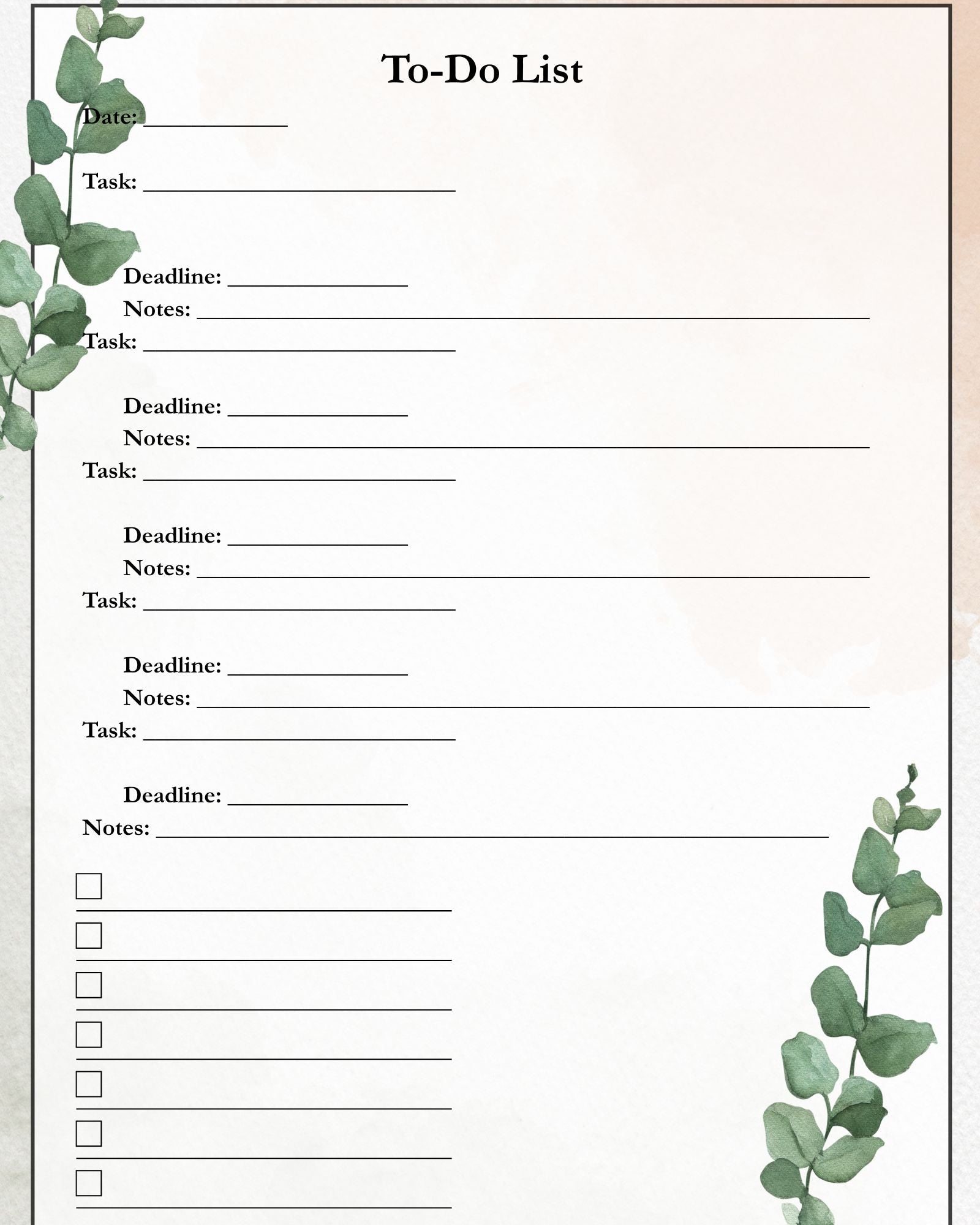 To-Do-List Leaves