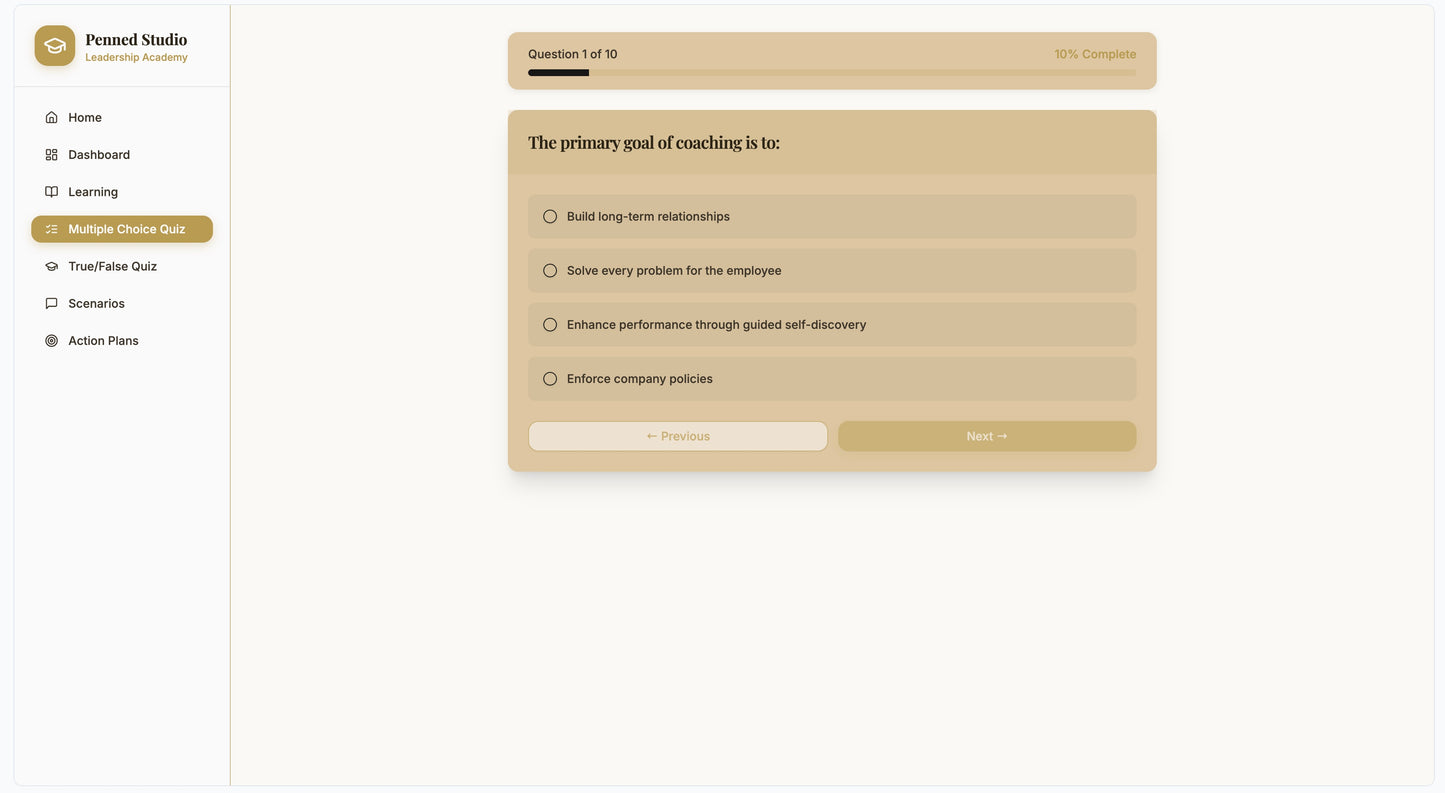 The Disciplined Leader App