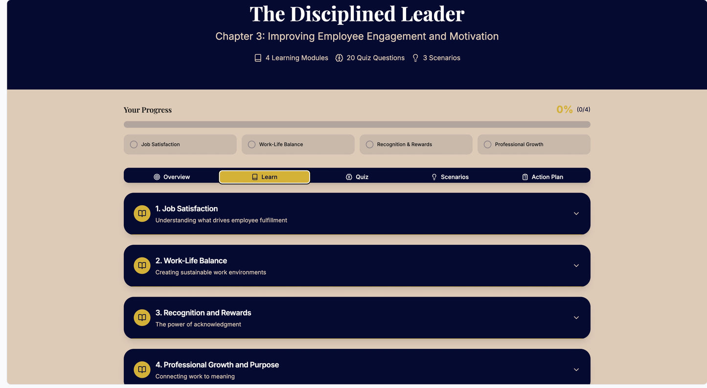 The Disciplined Leader App