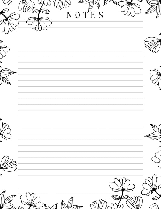 Notes Black - White - Planner