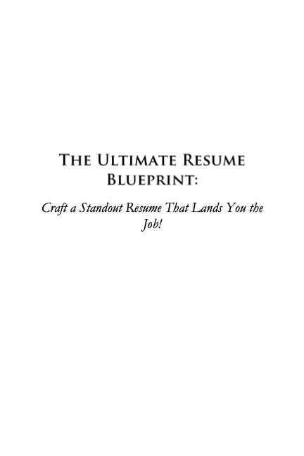 The Ultimate Resume Blueprint