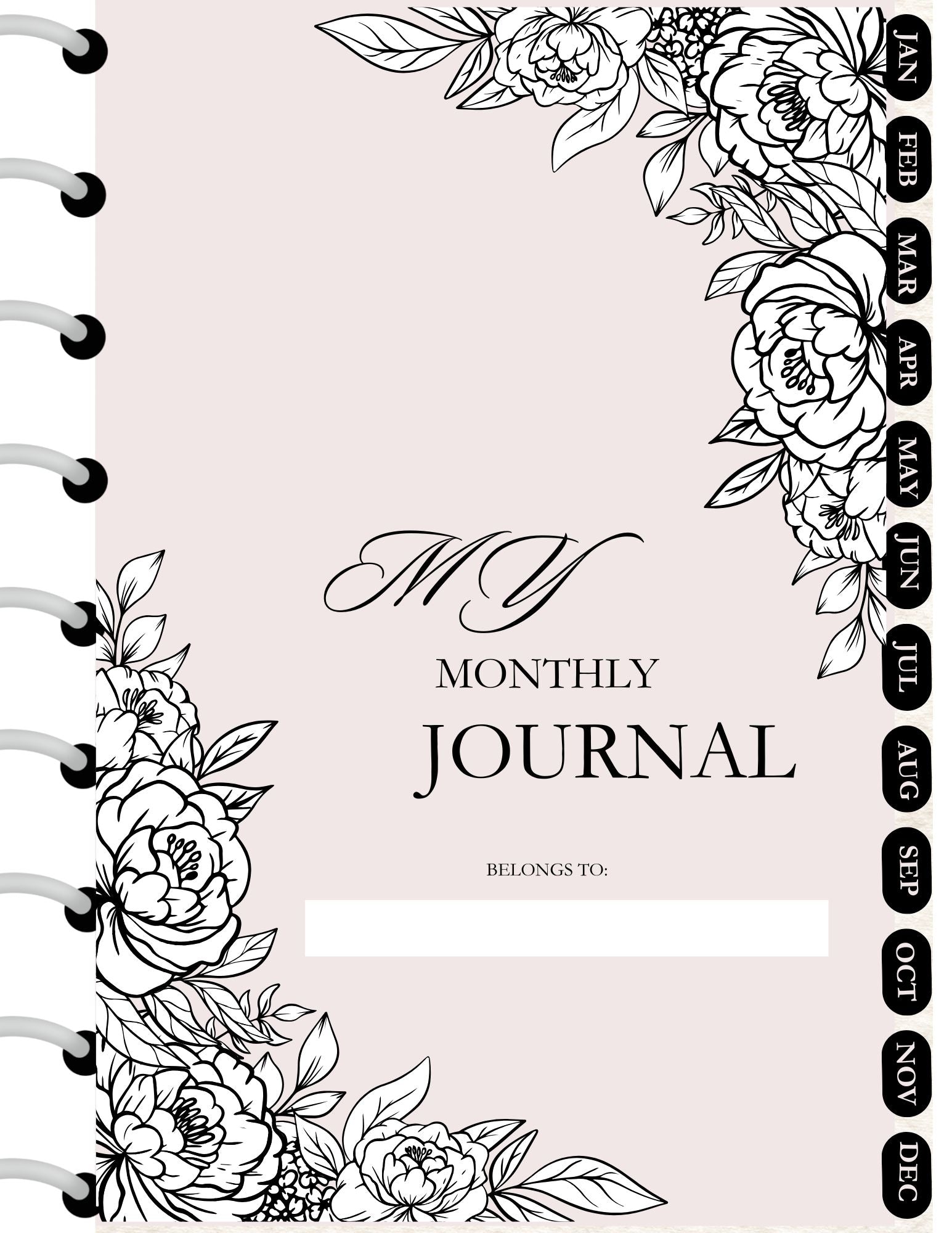 My Floral Journal- Planner