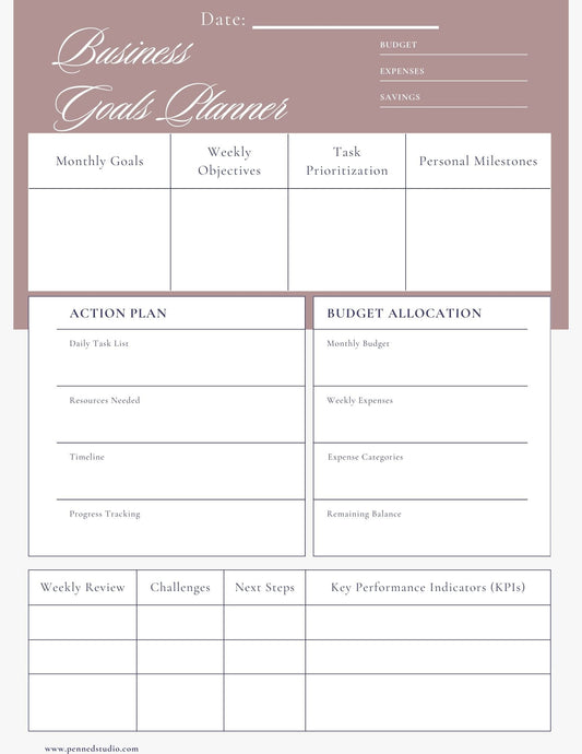 Business Tan - Planner